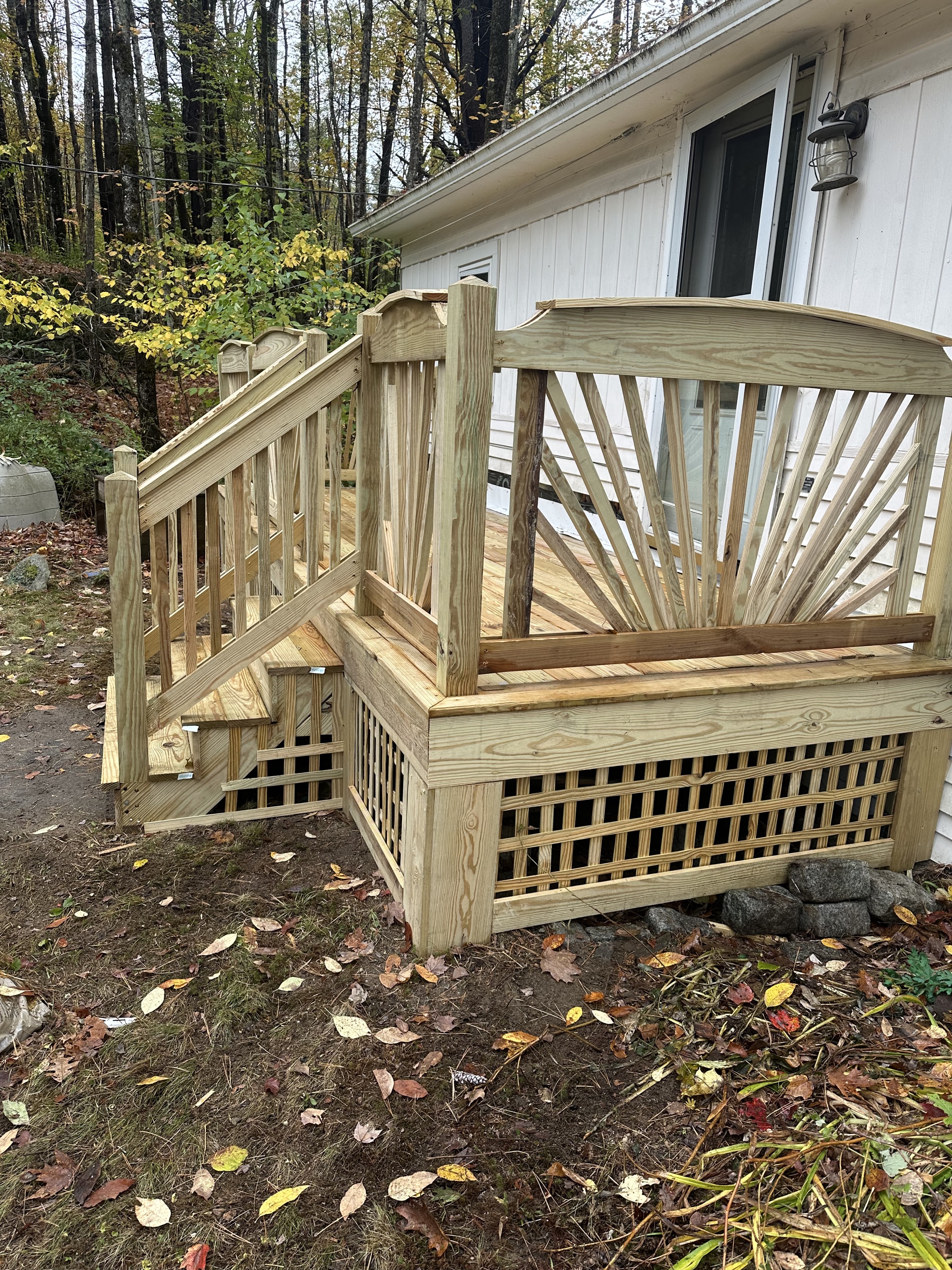 Custom Deck Railing by Integrity Handyman Services